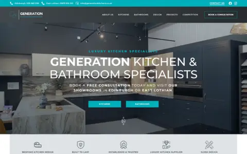 The Generation Kitchen & Bathroom website