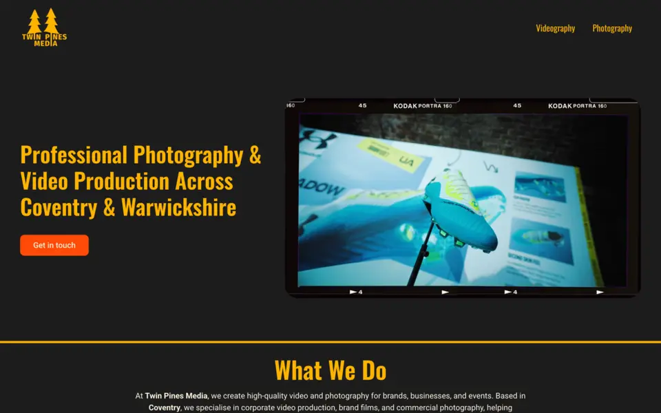 The Twin Pines Media website